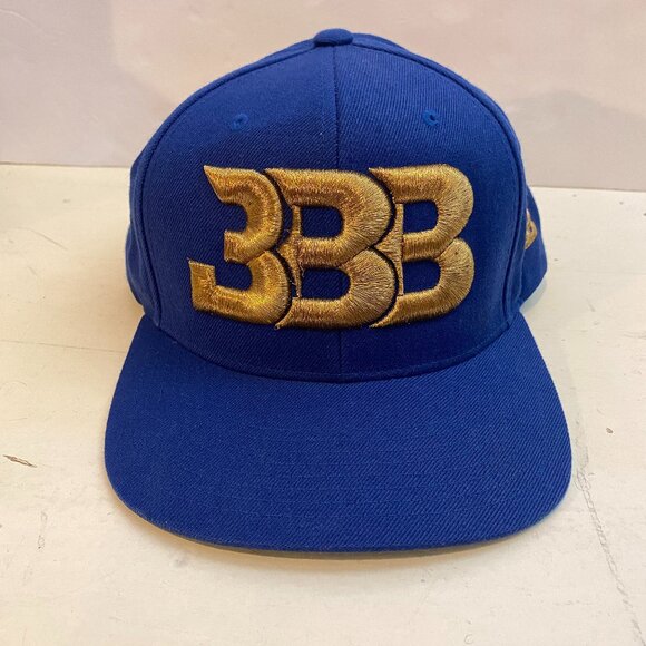 Big Baller Brand Blue Gold The Classic Embroidery BBB Snapback Hat - Picture 1 of 8